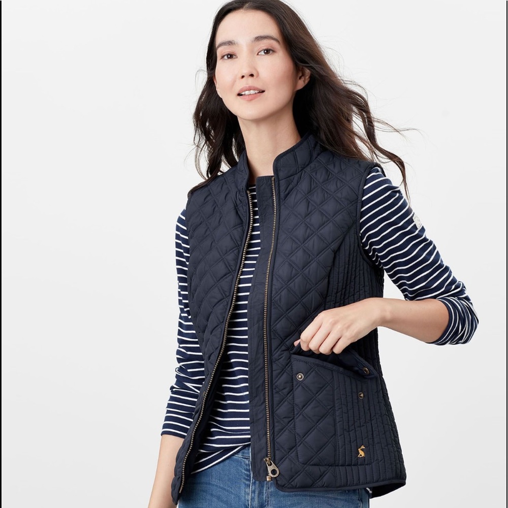 Joules MINX QUILTED VEST Navy